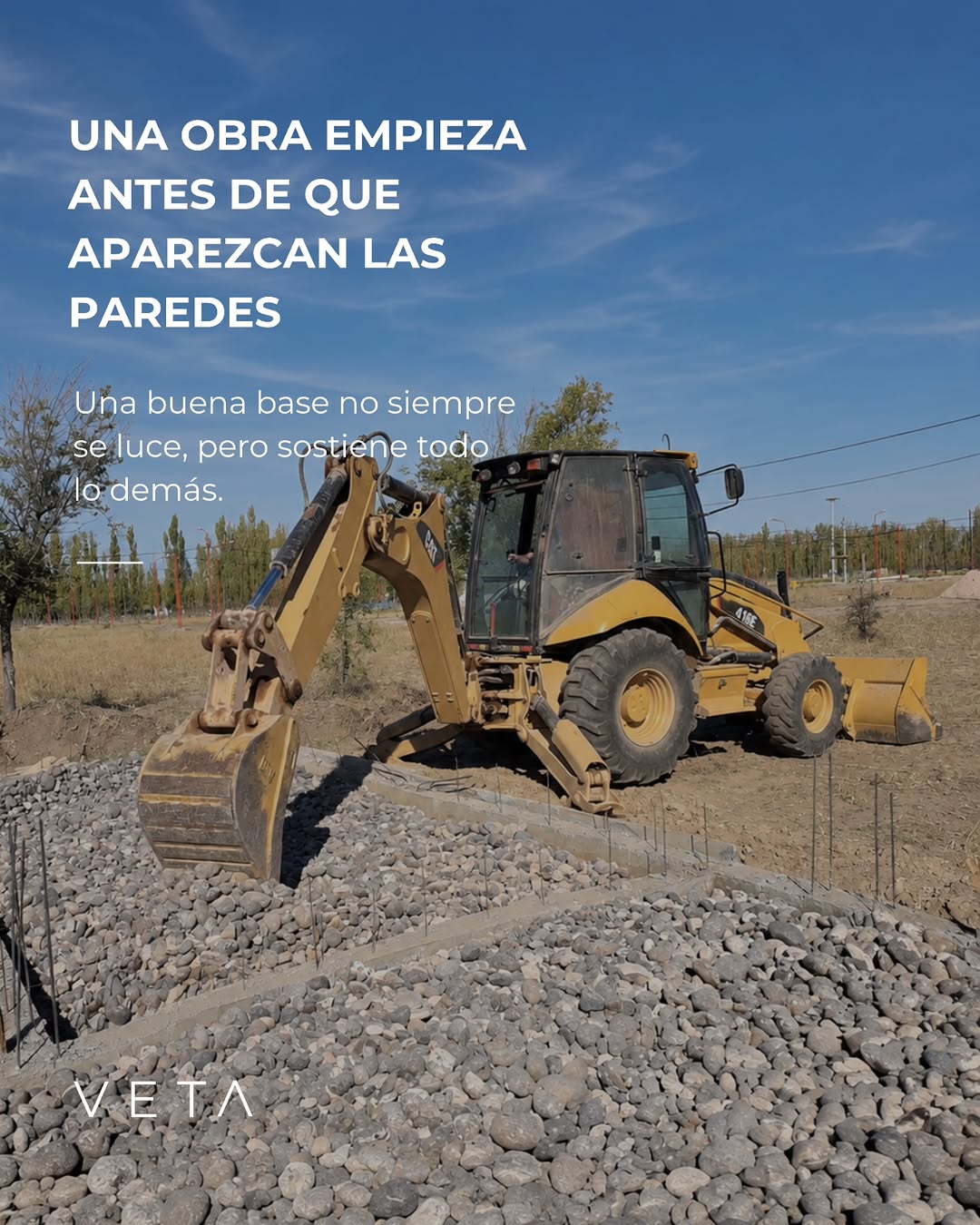 Una obra empieza antes de que aparezcan las paredes.